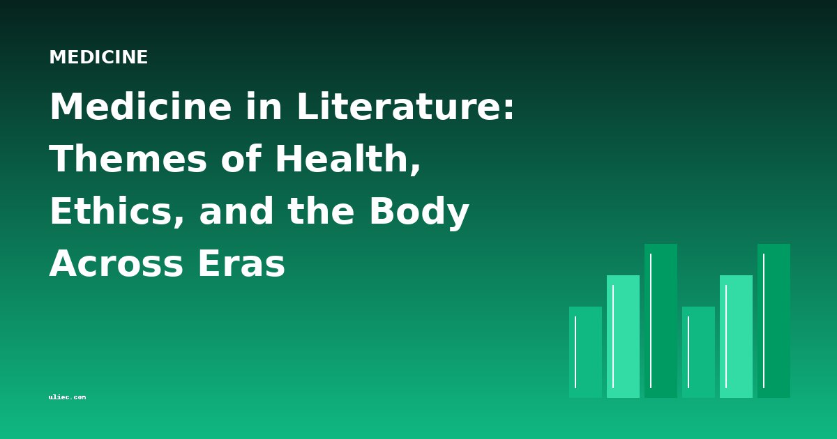 Medicine in Literature: Themes of Health, Ethics, and the Body Across Eras