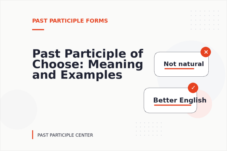 Past Participle of Choose: Meaning and Examples